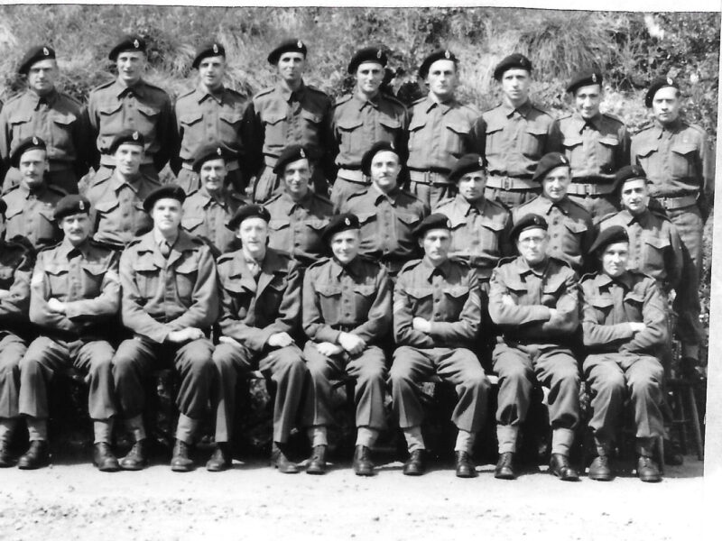 DDay-Photo-of-Phantom-Squad-at-Dover-Castle-June-1944.-Sgt-Roy-Barton-front-row-fourth-from-left