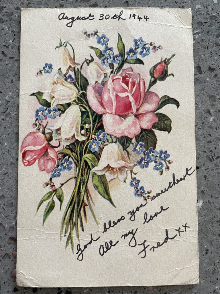 Card with flowers