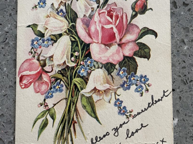 Card with flowers