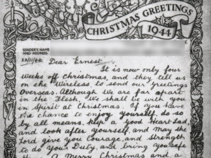 Moritt-Senior-telegram-to-his-son-Ernest-Xmas-1944