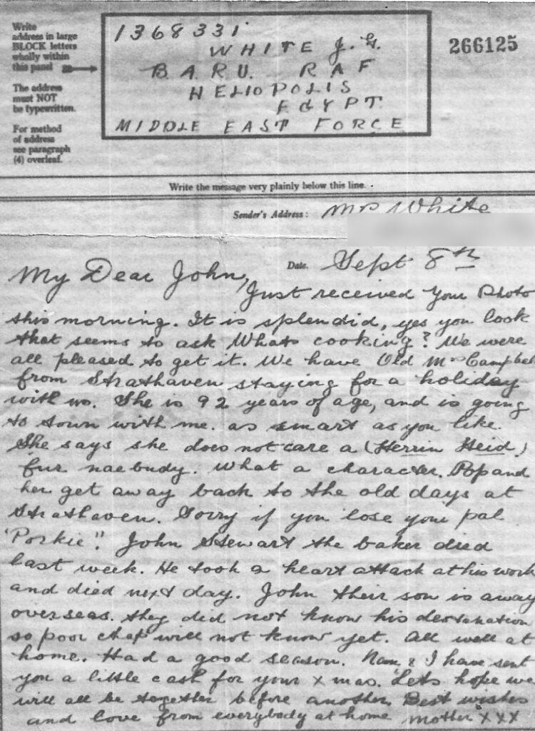 Letter to Nellie White