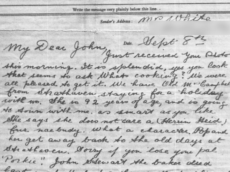 Letter to Nellie White