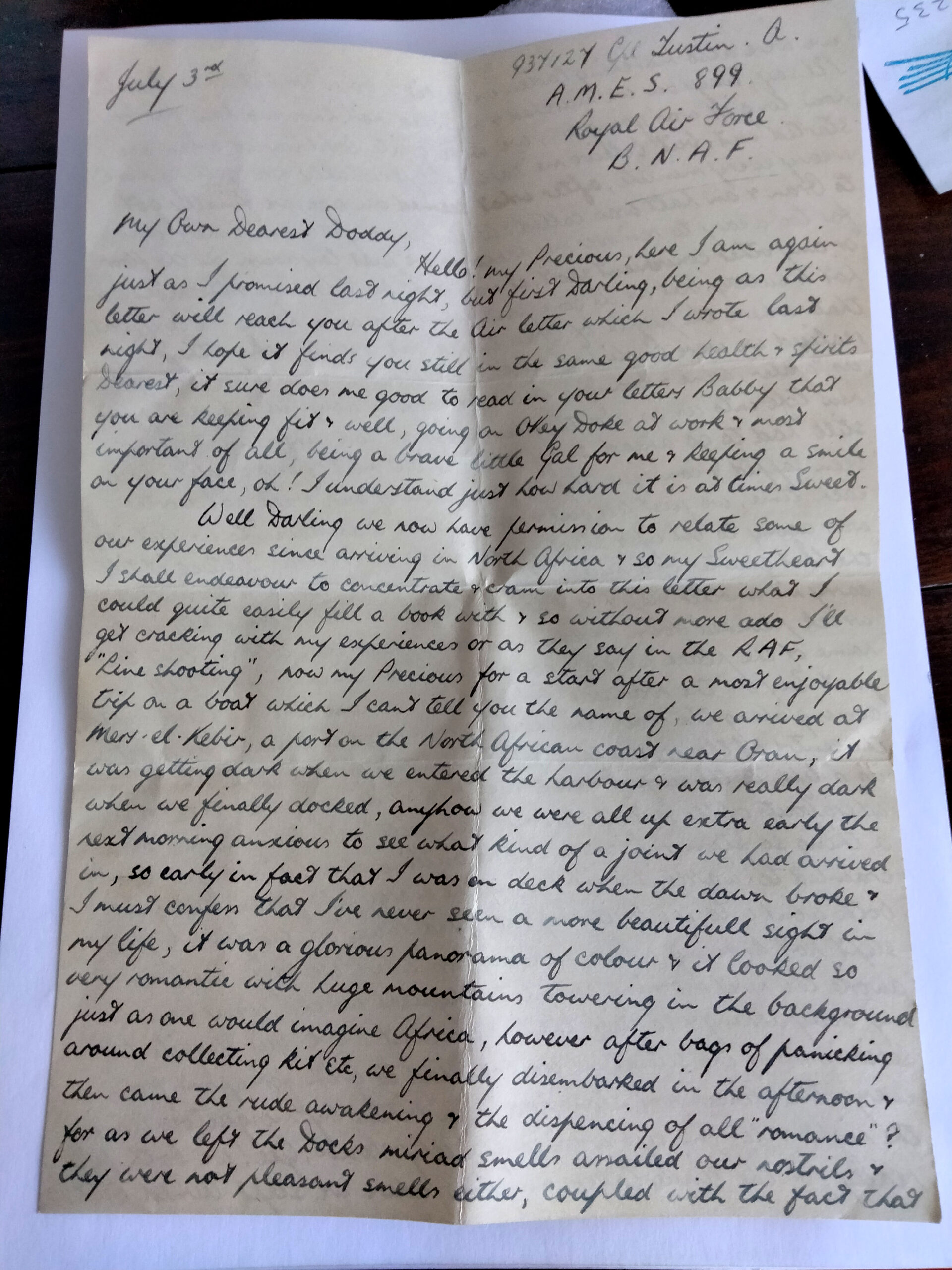 Tustin letter, page 1