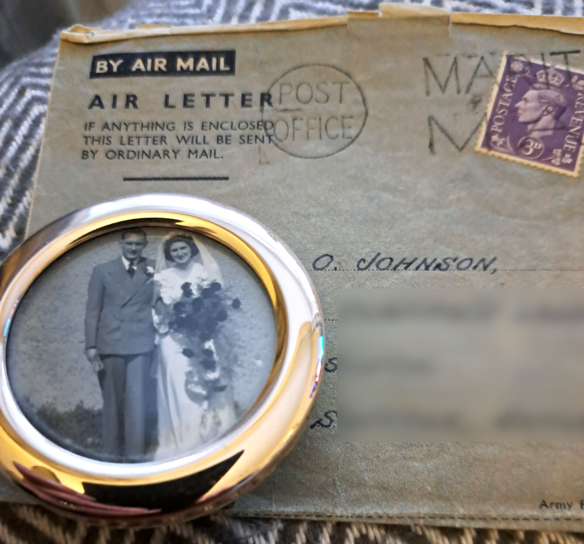 Johnson letter and photo