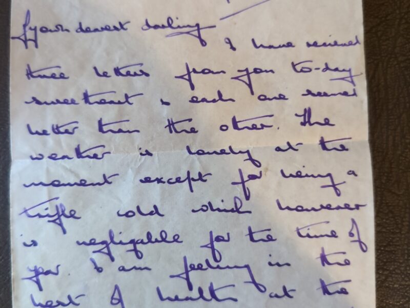 Ronald Howarth letter