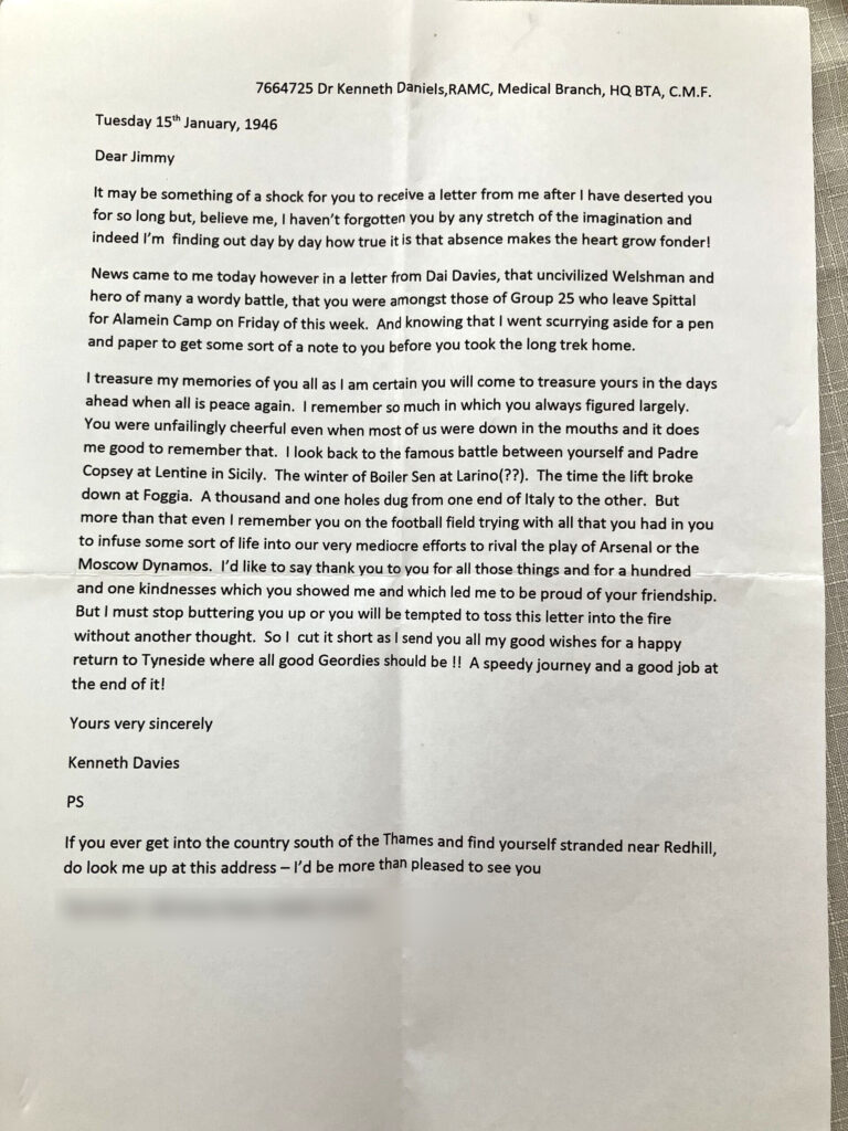 Daniels letter