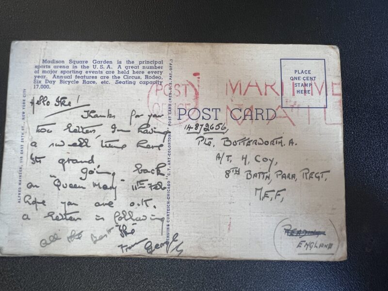 Butterworth postcard