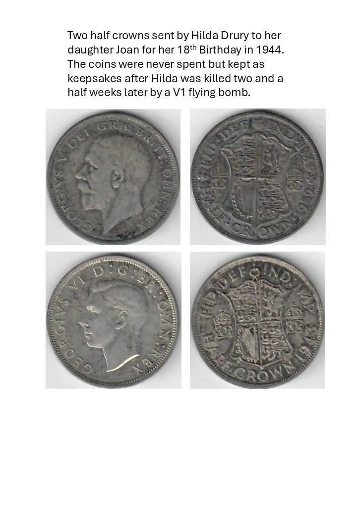 Coins from mum to Joan