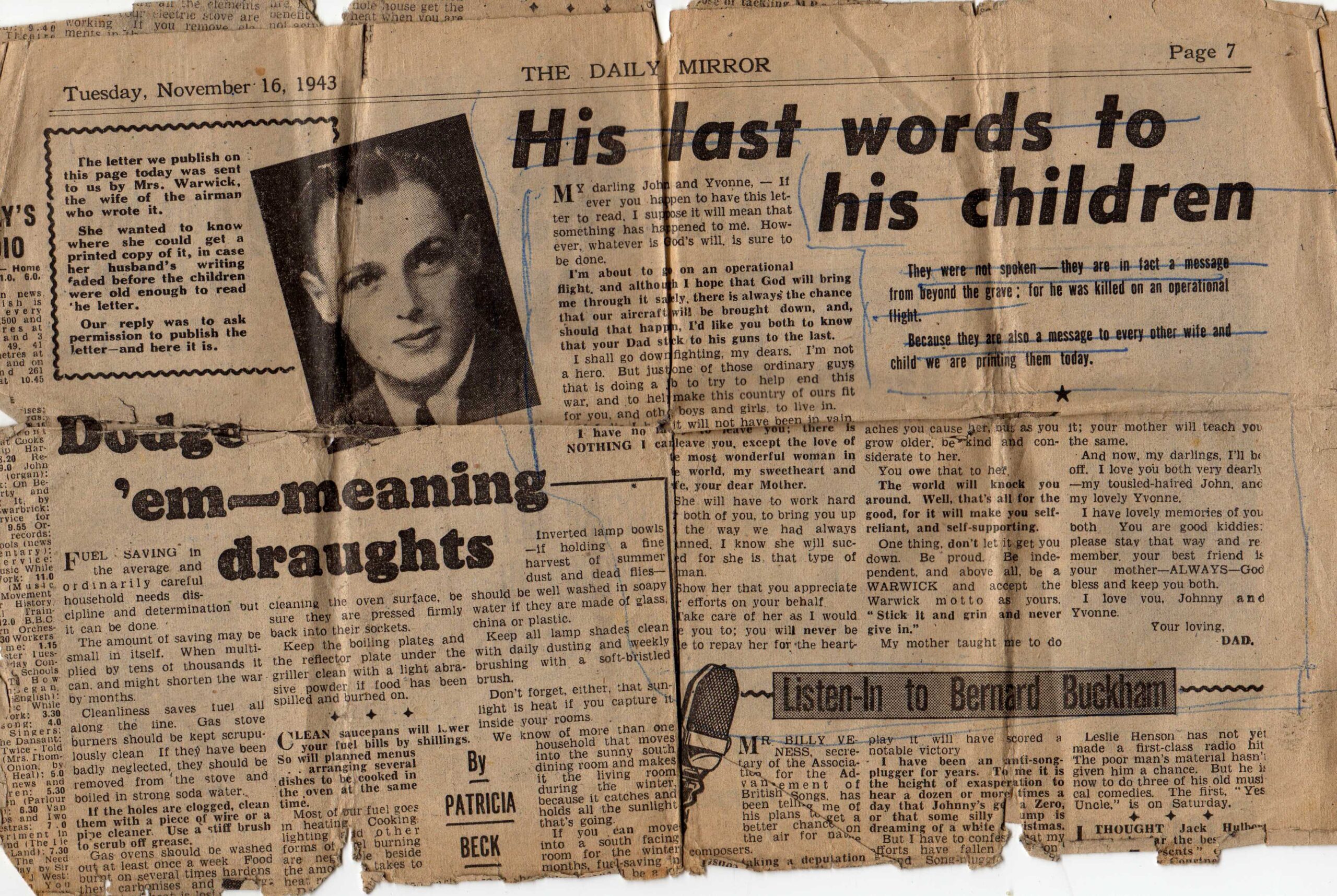 Daily Mirror from 1943