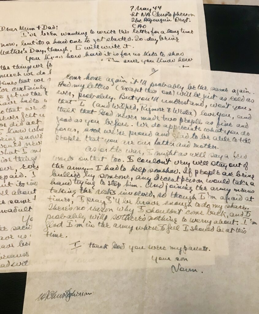 Christopherson letter