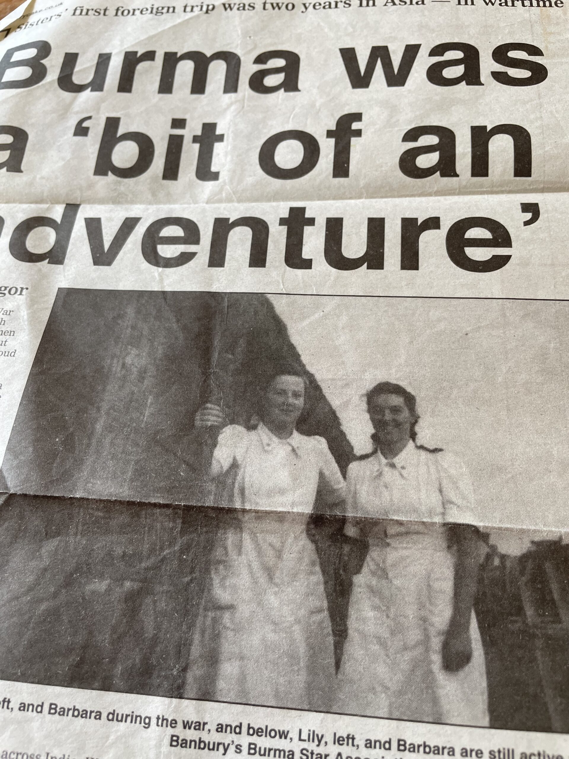 Newspaper article about Lily