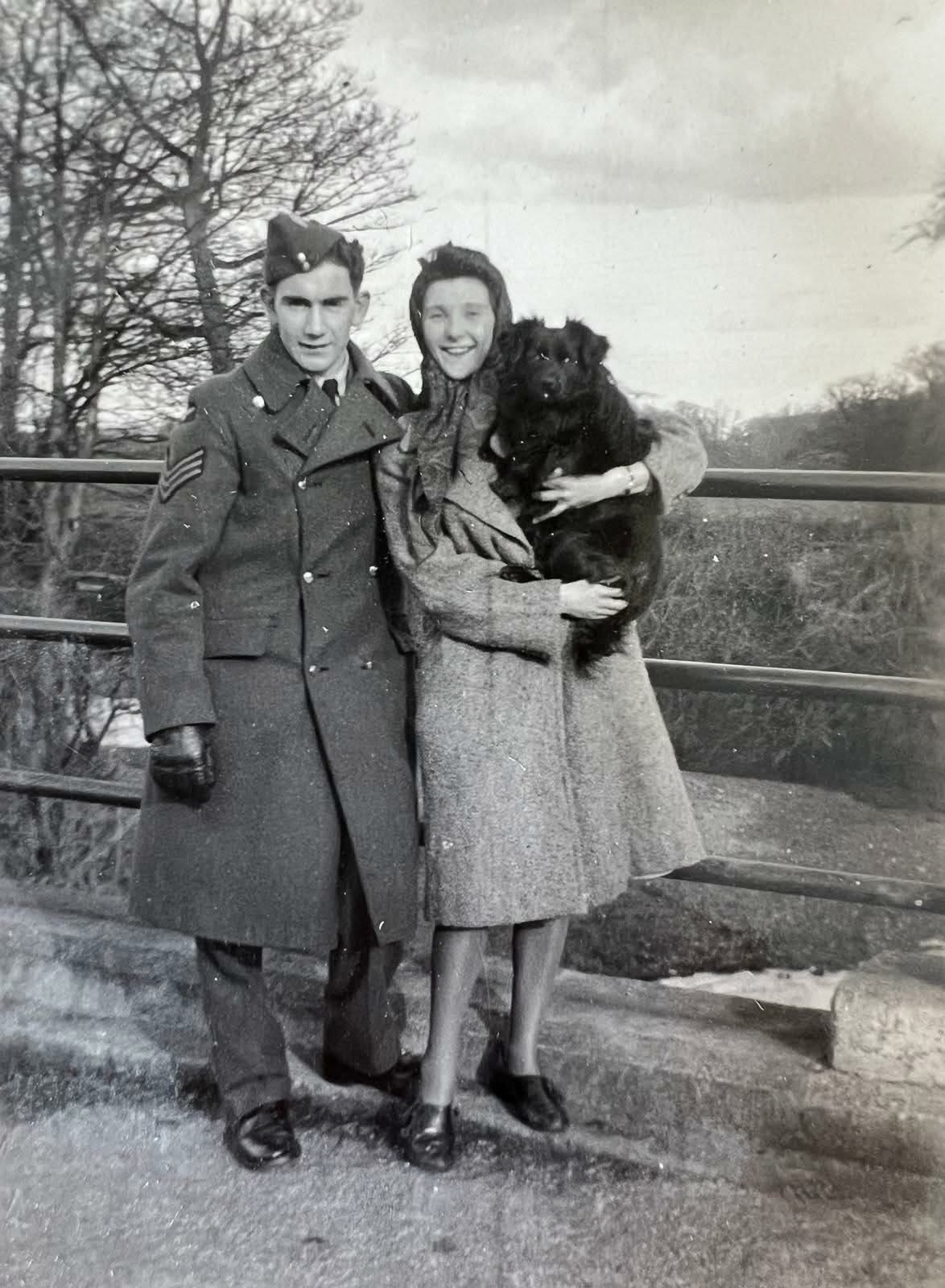 Veronia, John and dog