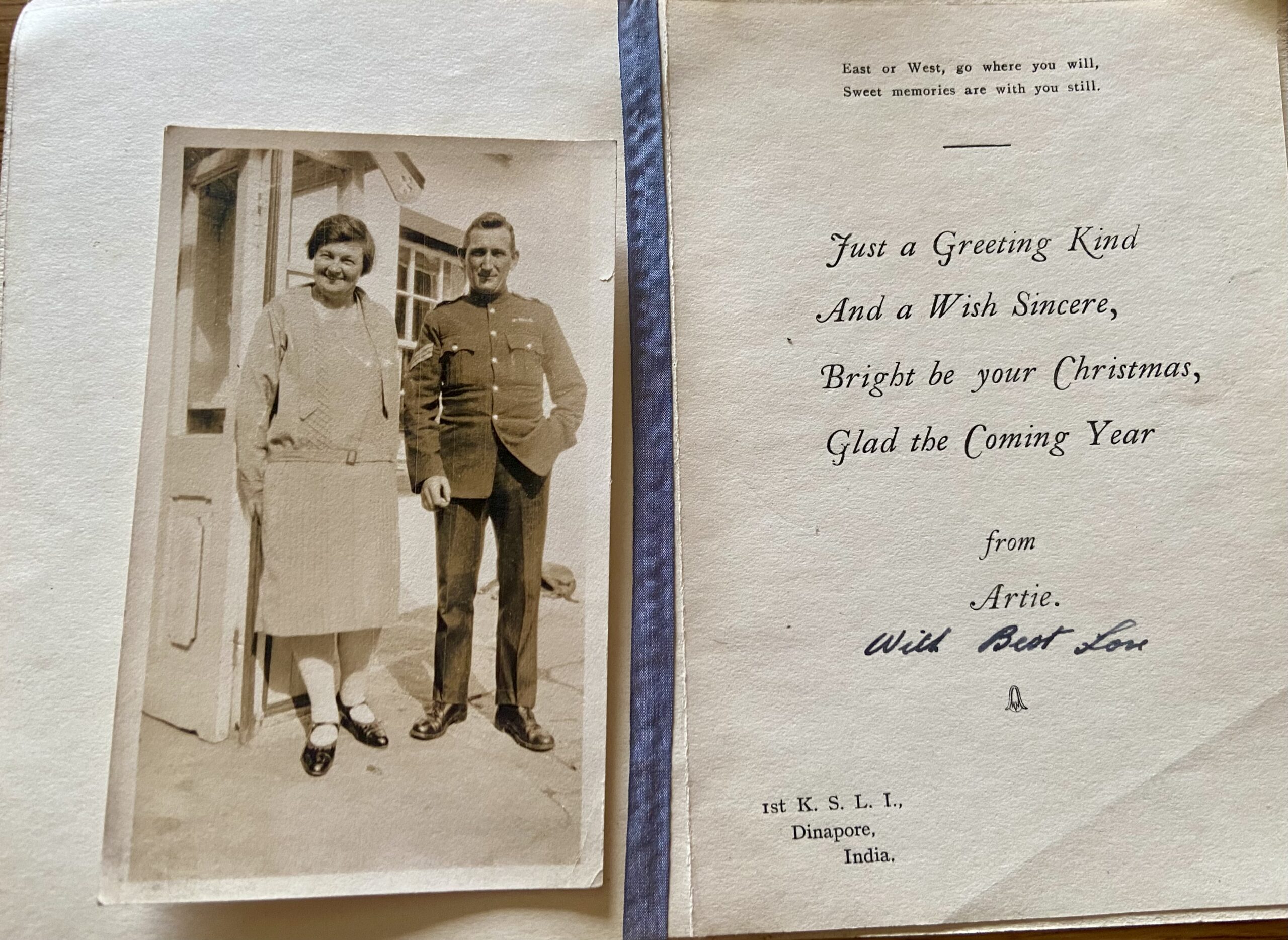 Christmas card and photo