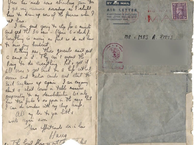 Letter from Harry Woolacott 3.09.44 p2