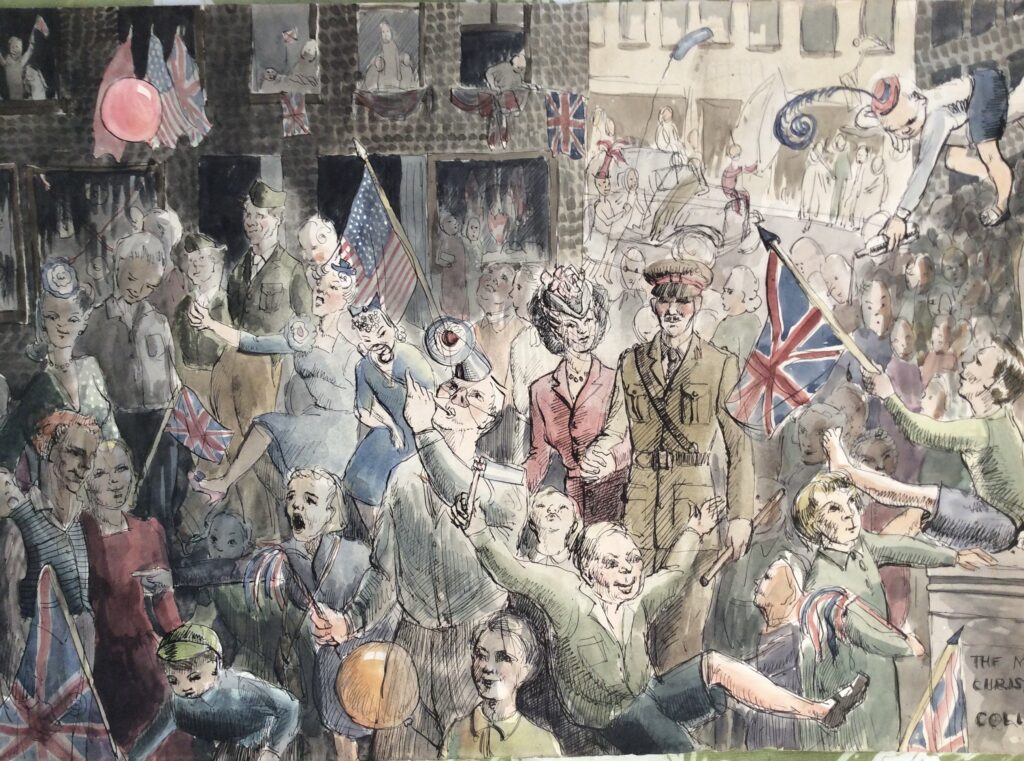 VE-DAY-8-May-1945-by-Ruth-Heppel-