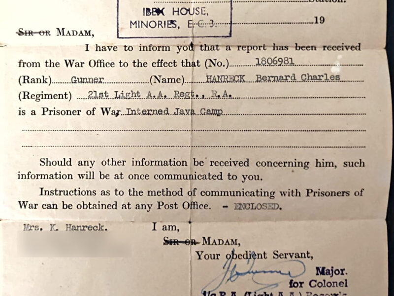Hanreck - PoW telegram