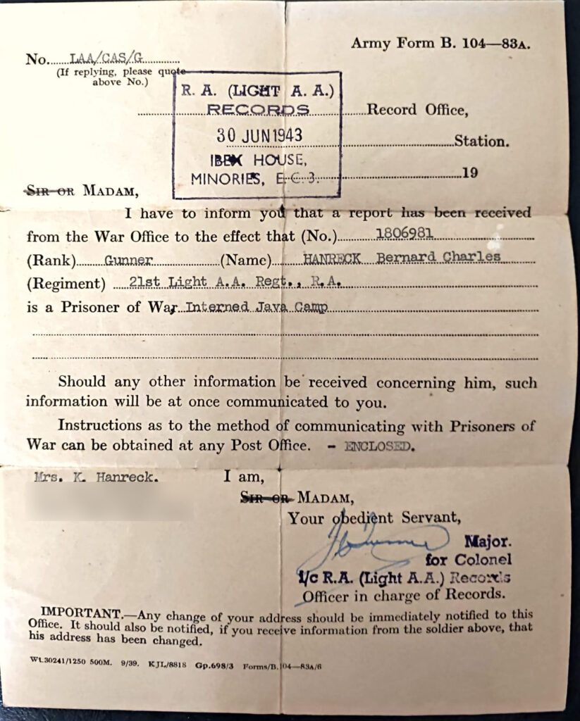 Hanreck - PoW telegram