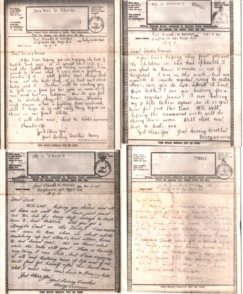 Banks letters